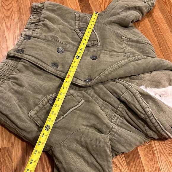 NWT Free People Georgia Teddy Jacket size Large Green - Picture 13 of 16